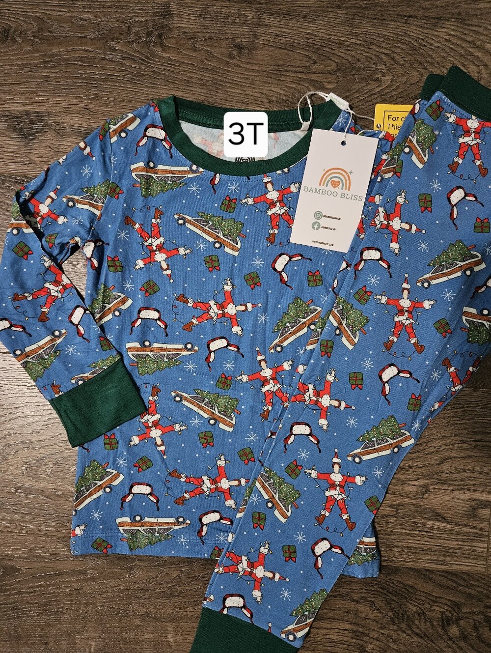 Bamboo Bliss 3T National Lampoons Christmas Vacation 2 Piece Bamboo Pajama